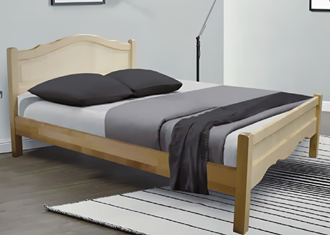 Двуспальная кровать из массива дерева премиум класса